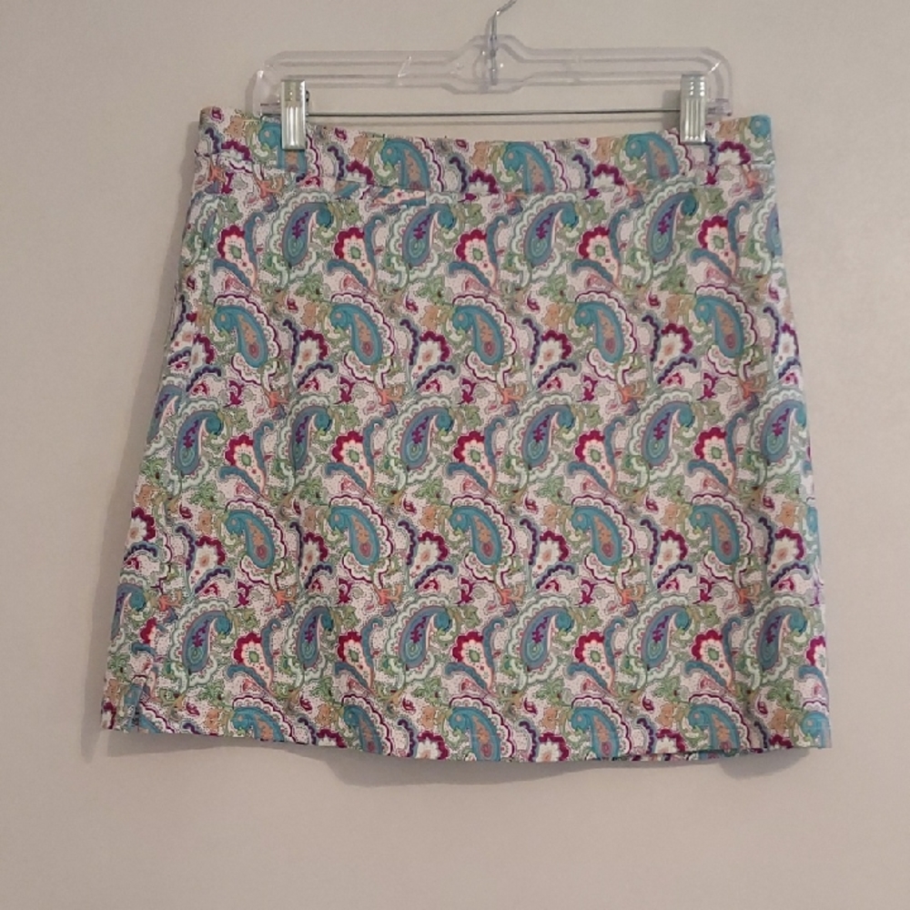 Peter Millar Multicolor Paisley  Skirt With Attached Shorts ( XL)